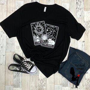 The Sun and Moon Tarot Cards Graphic Tee